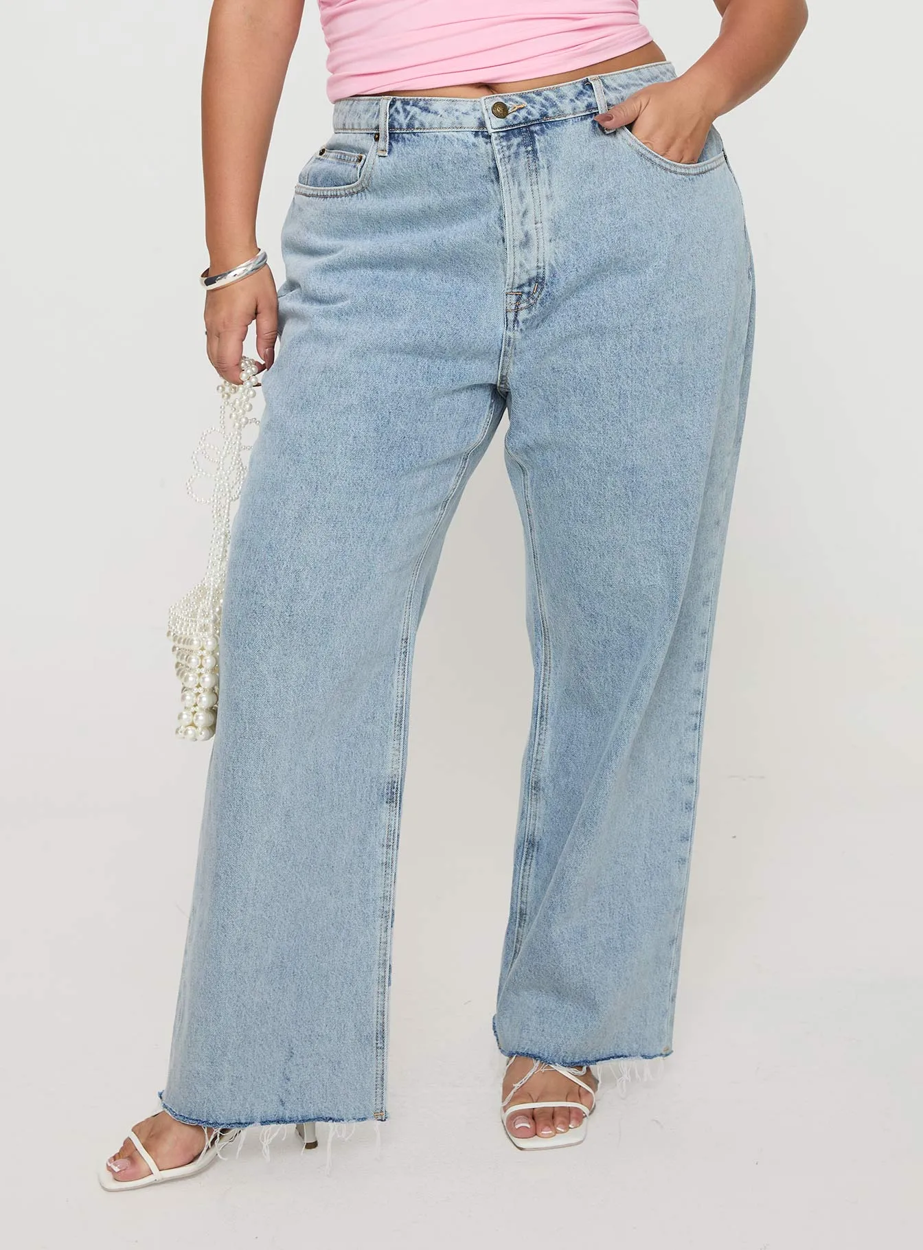 Fawcett Jeans Light Wash Denim Curve