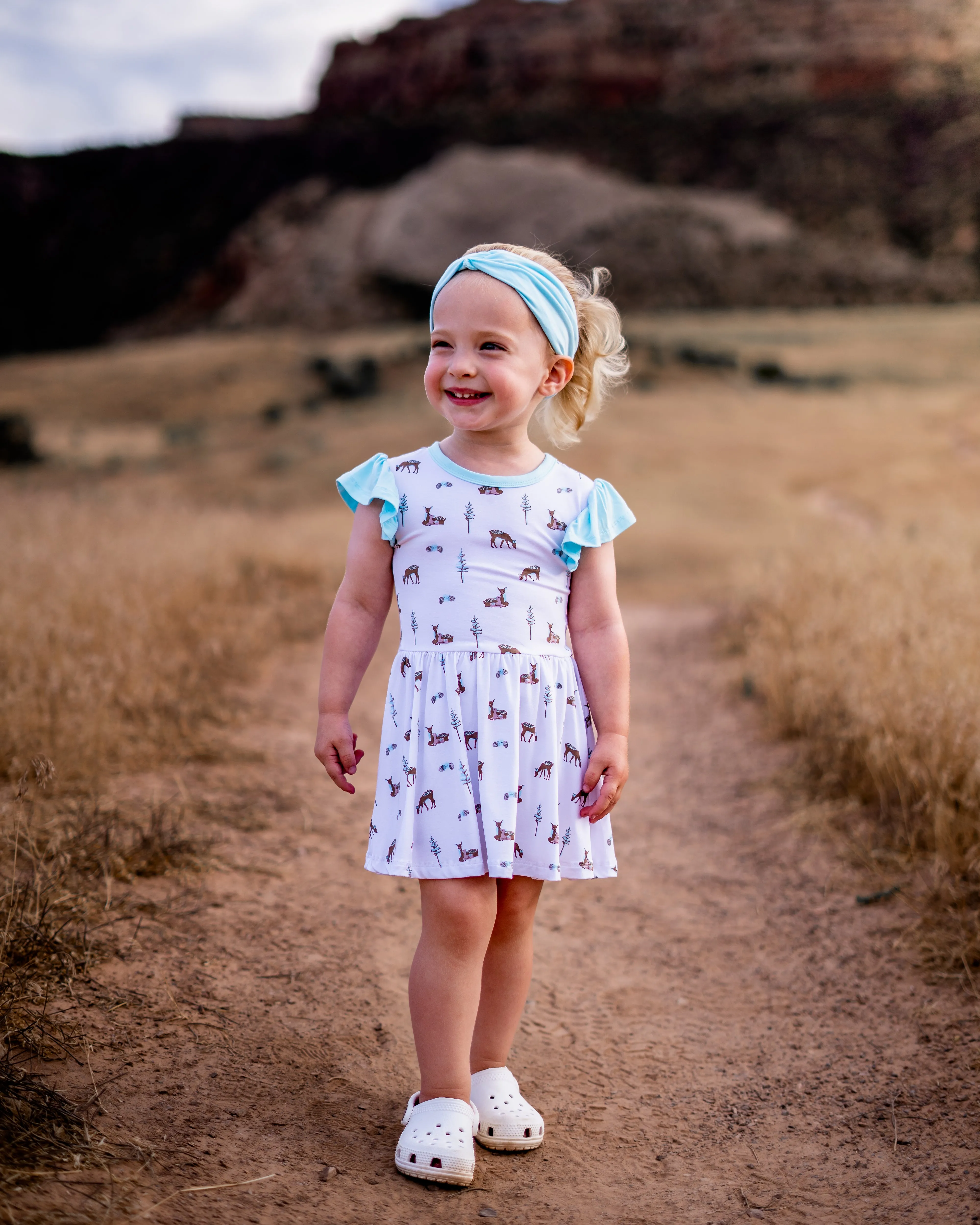 Fawn | Flutter Bodysuit Dress