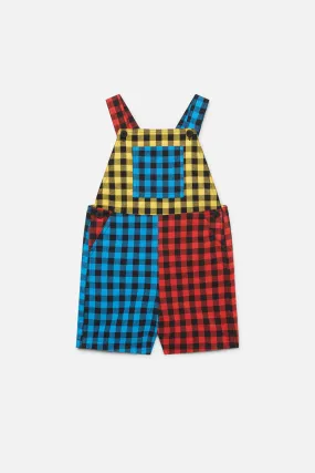 Festive Gingham Kids Overall