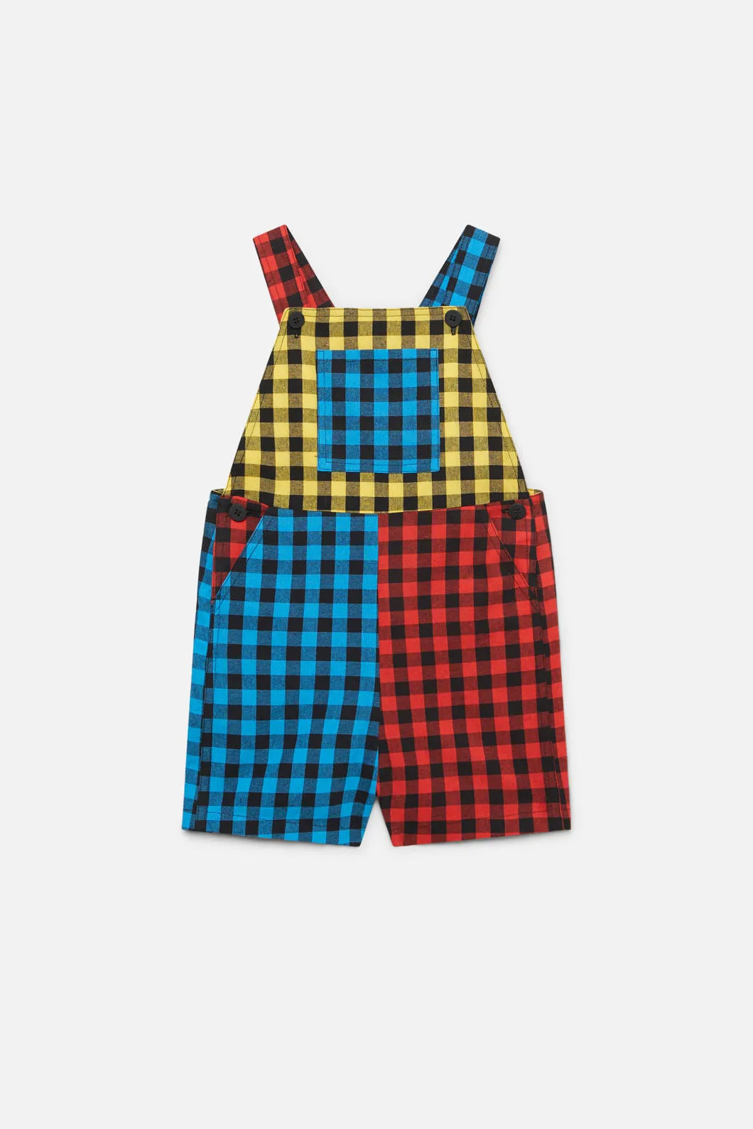 Festive Gingham Kids Overall