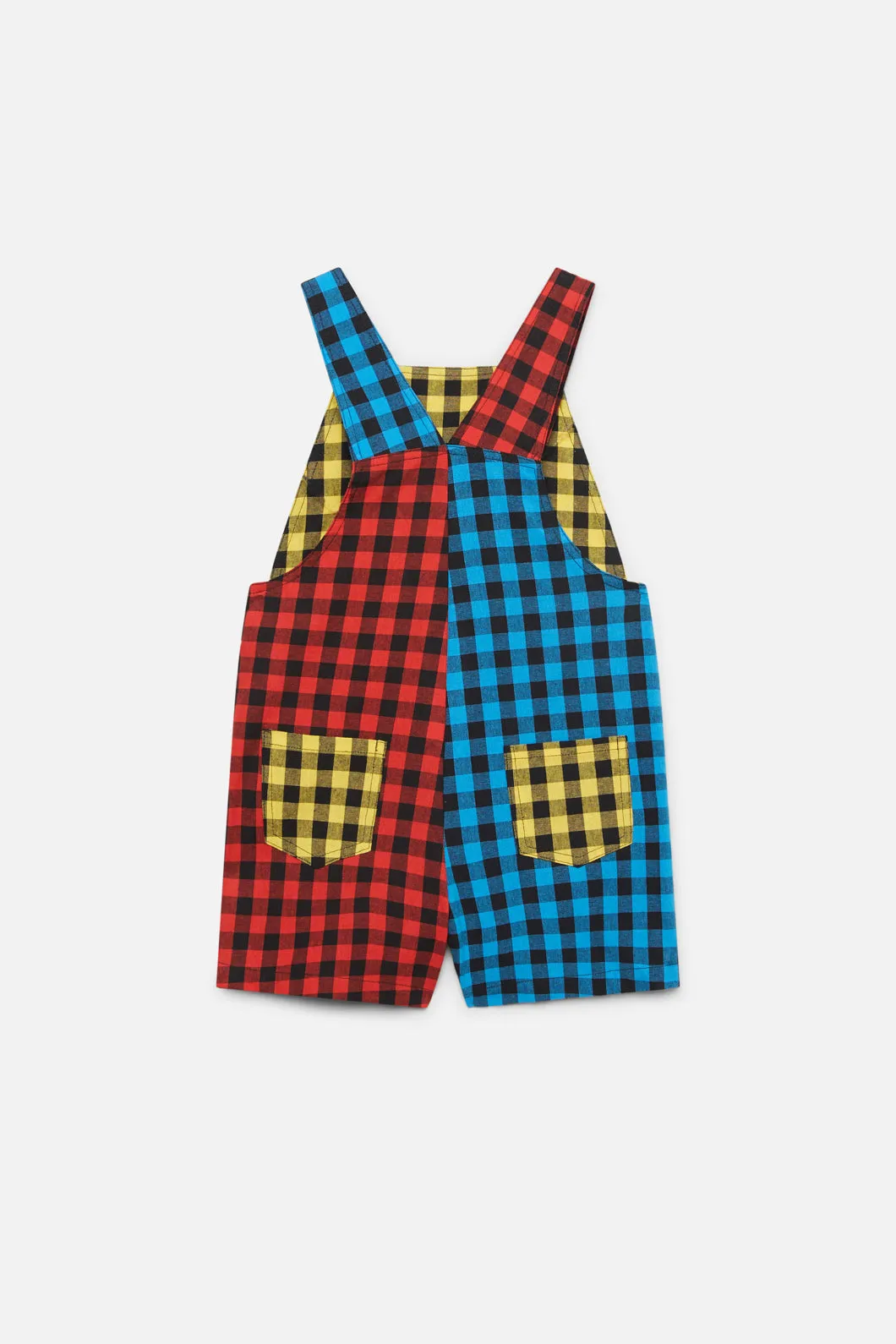 Festive Gingham Kids Overall