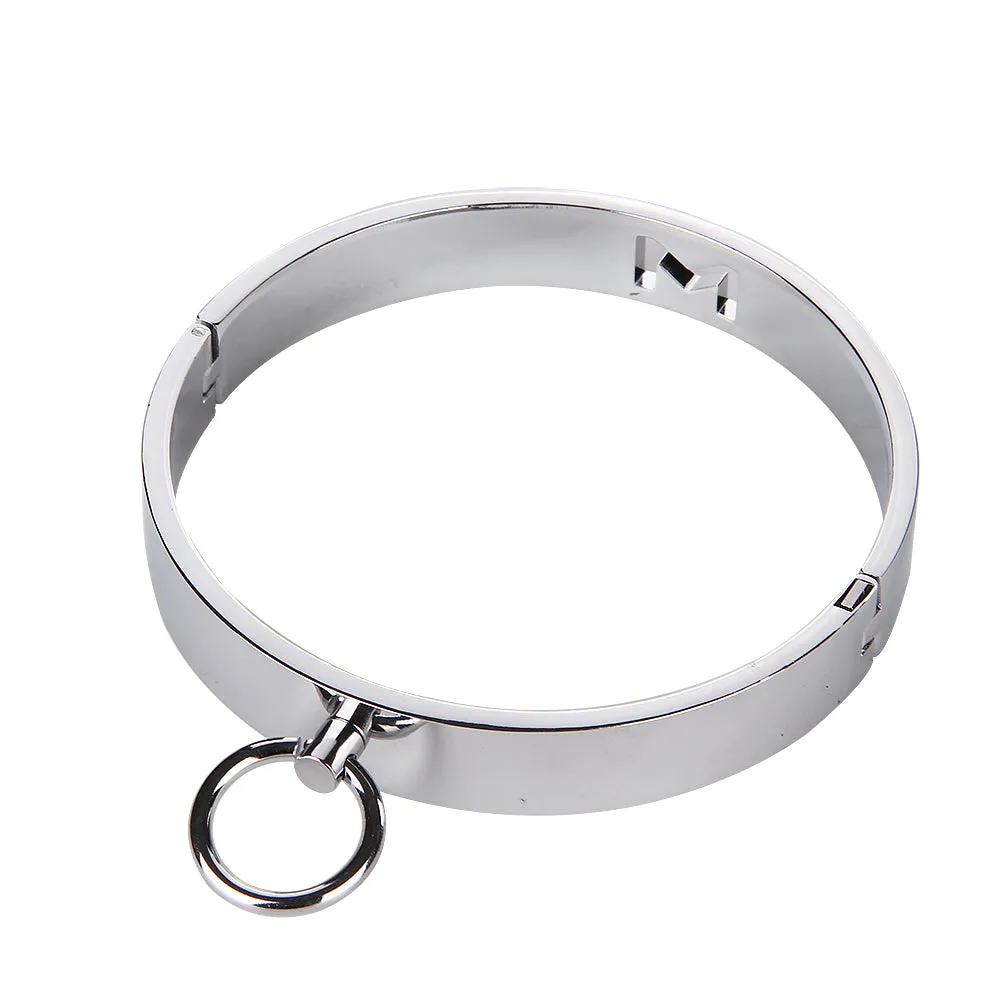 Fetish Stainless Steel Bondage Collar