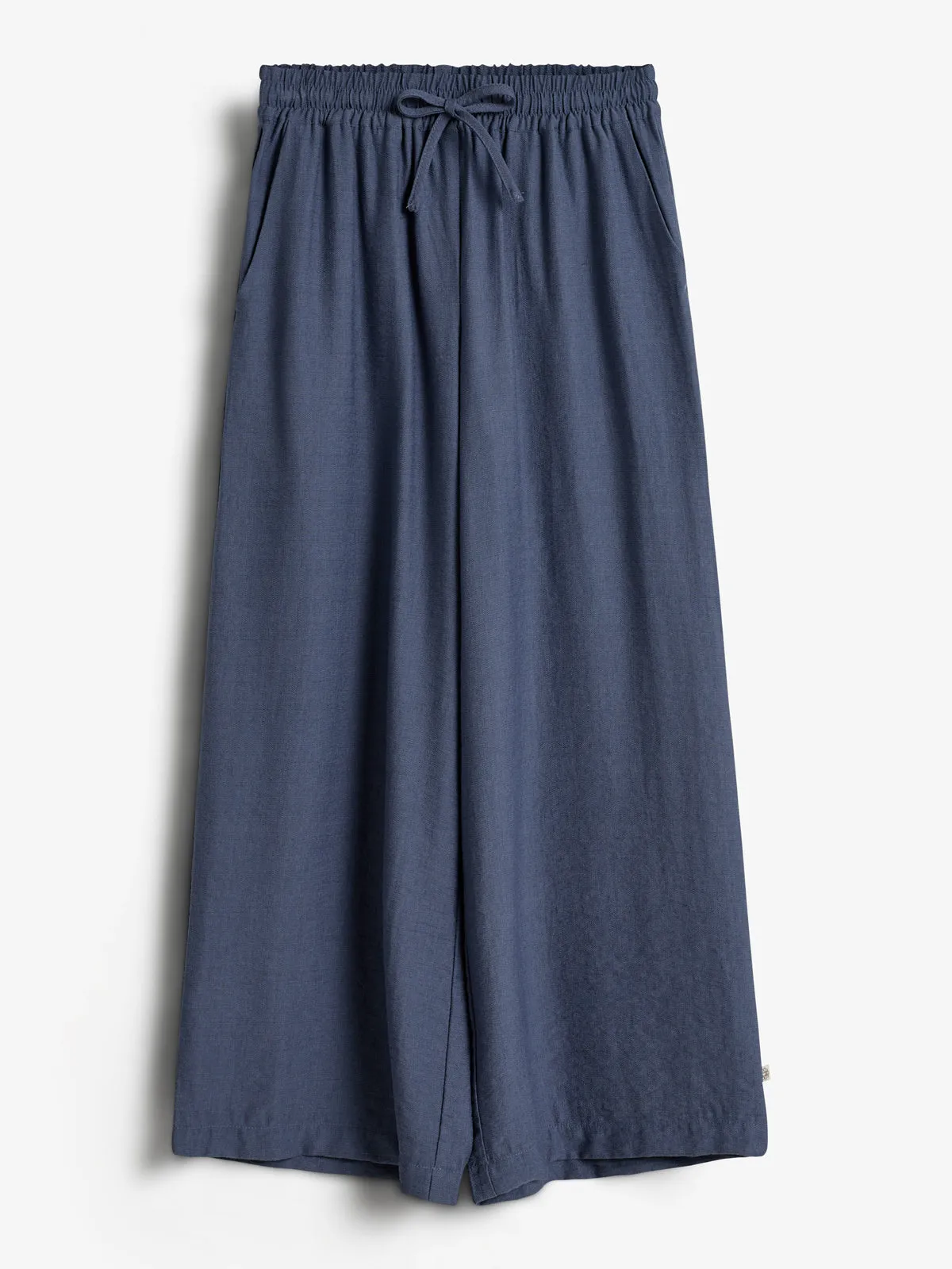 Fluid Wide Trousers - Tween - Vintage Blue