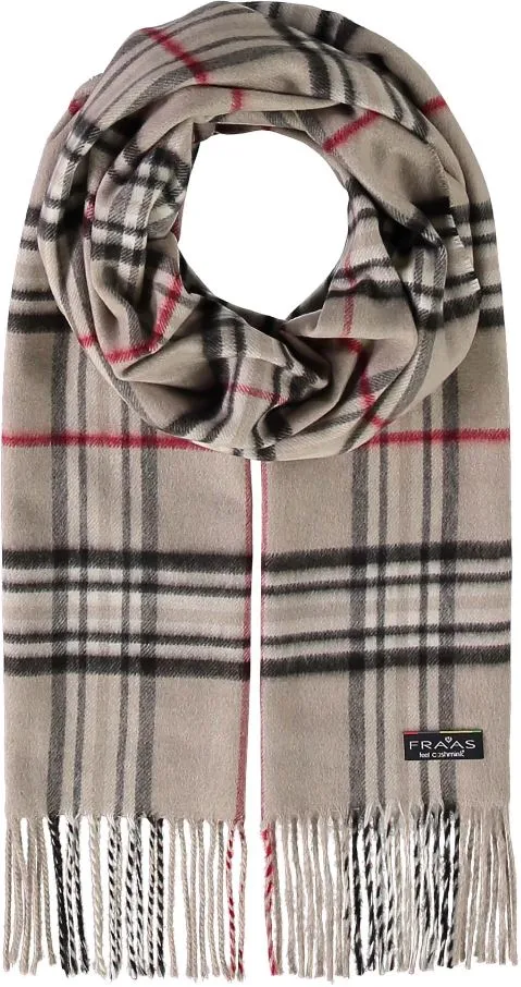 Fraas Plaid Cashmink Scarf