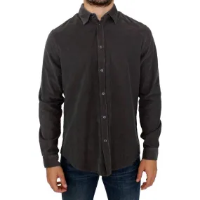 GF Ferre Chic Green Cotton Casual Men's Shirt