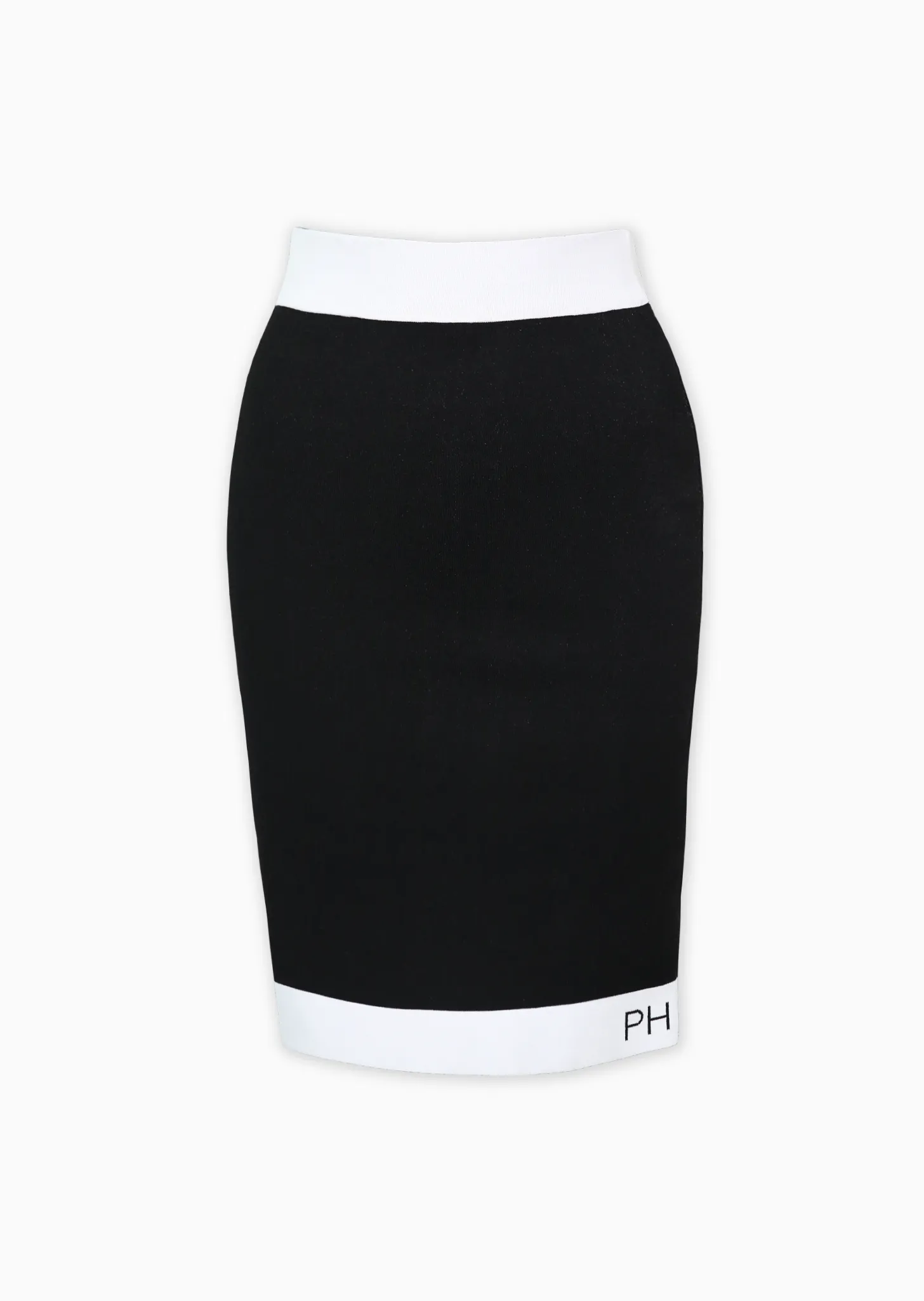 Gina - Slim Pull-on Skirt with Logo