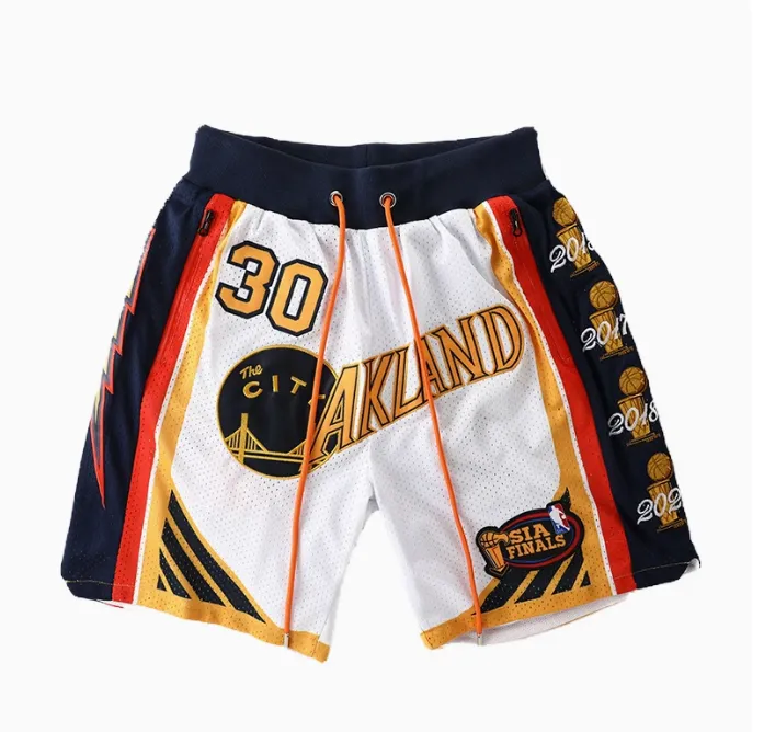 GOLDEN CURRY CHAMPION BASKETBALL SHORTS WITH DOUBLE LAYER