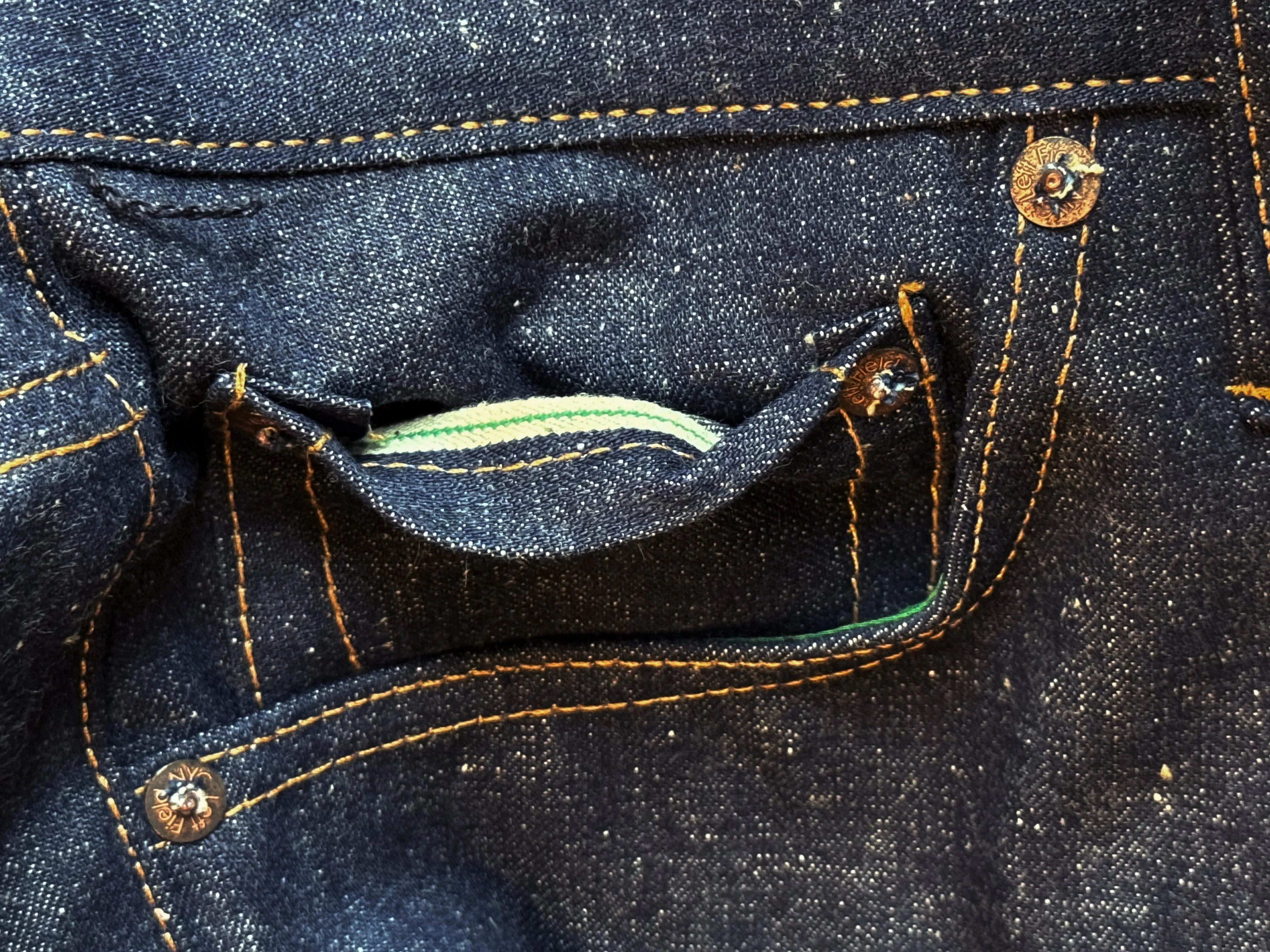 Greaser Japanese "Jelt" with Custom Green Selvedge