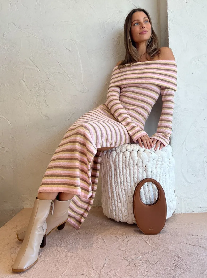 Hansen and Gretel Belair Knit Midi Dress in Neapolitan