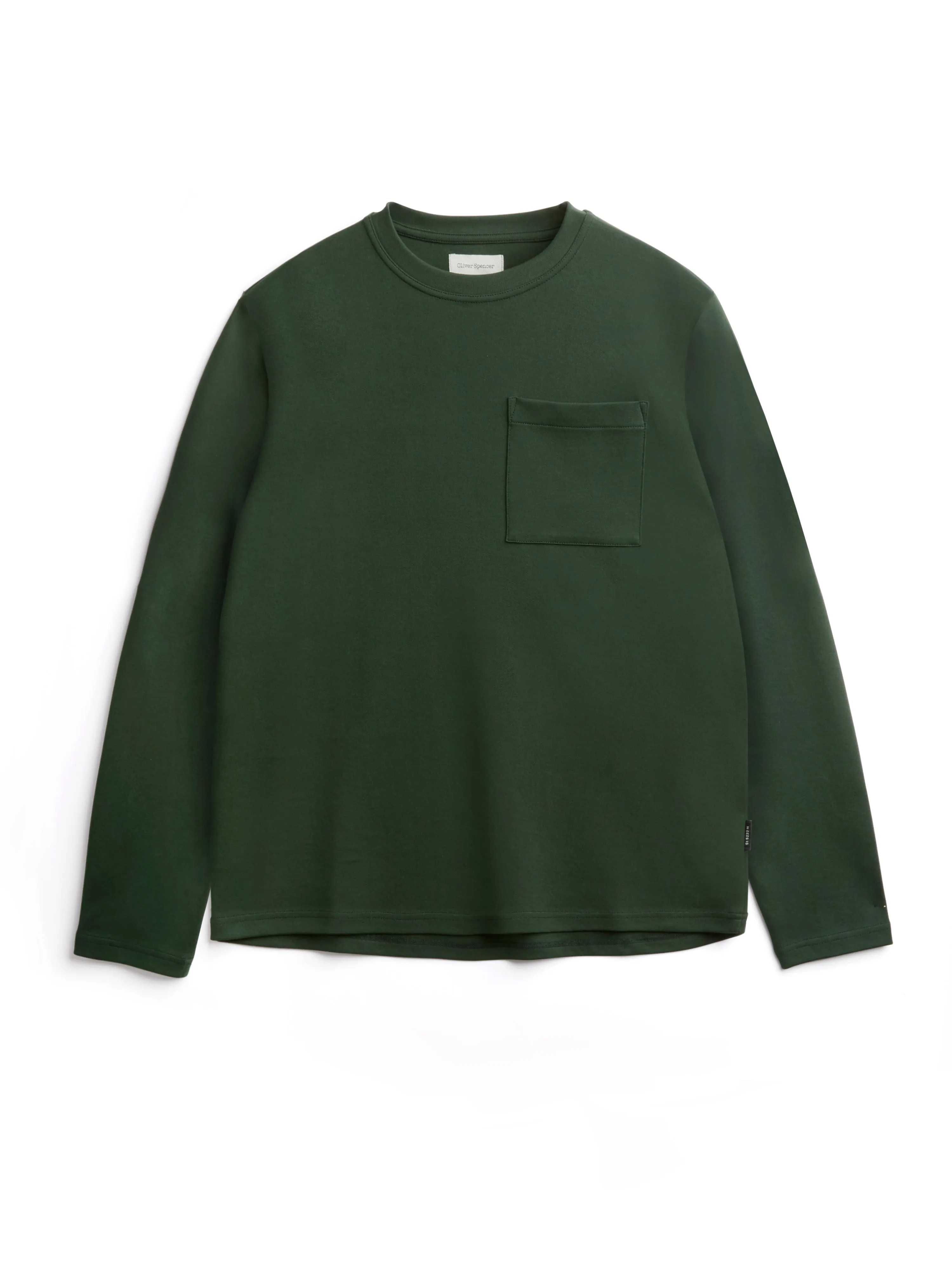 Heavy Long Sleeve T-Shirt Tavistock Dark Green