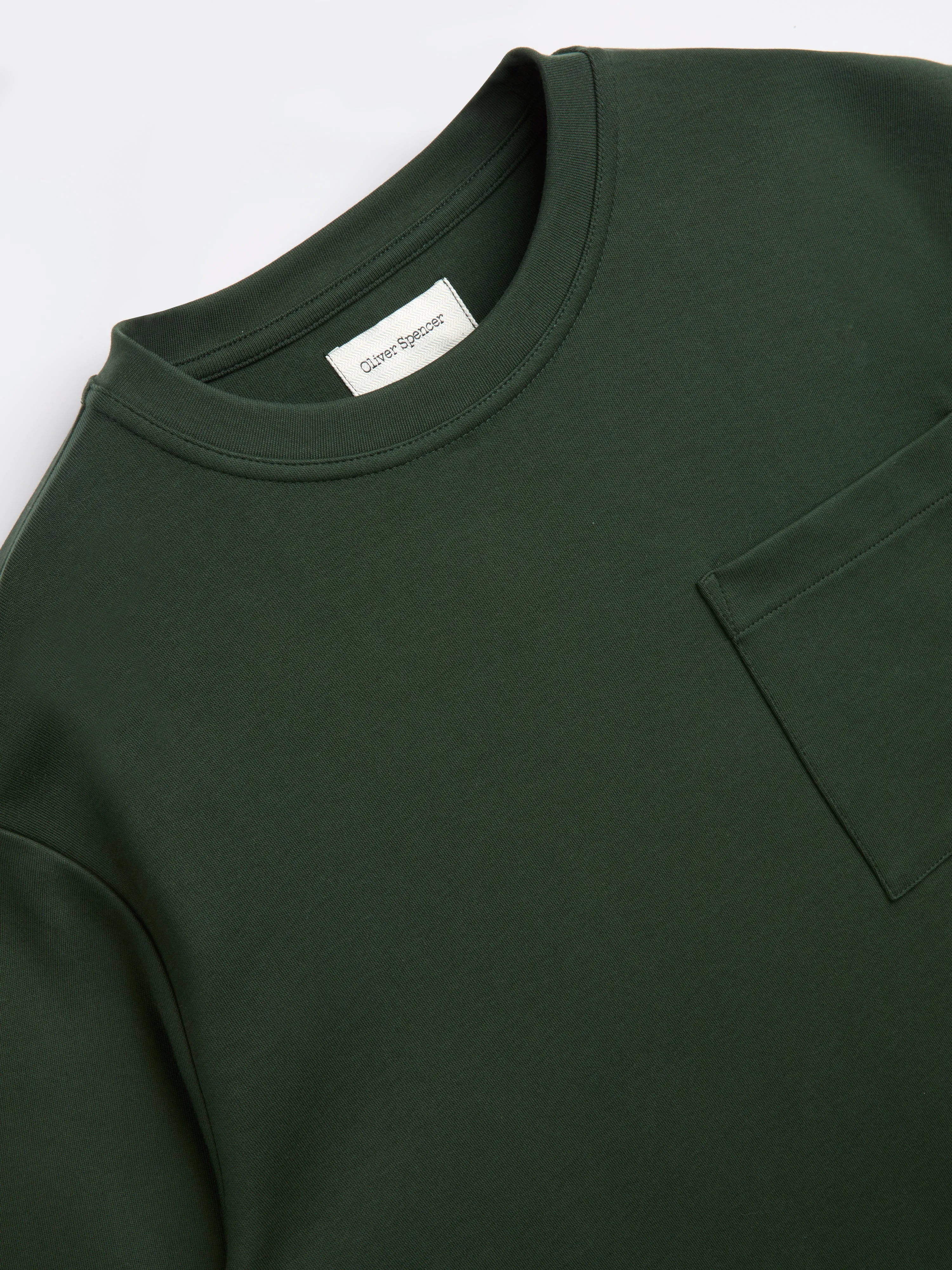 Heavy Long Sleeve T-Shirt Tavistock Dark Green