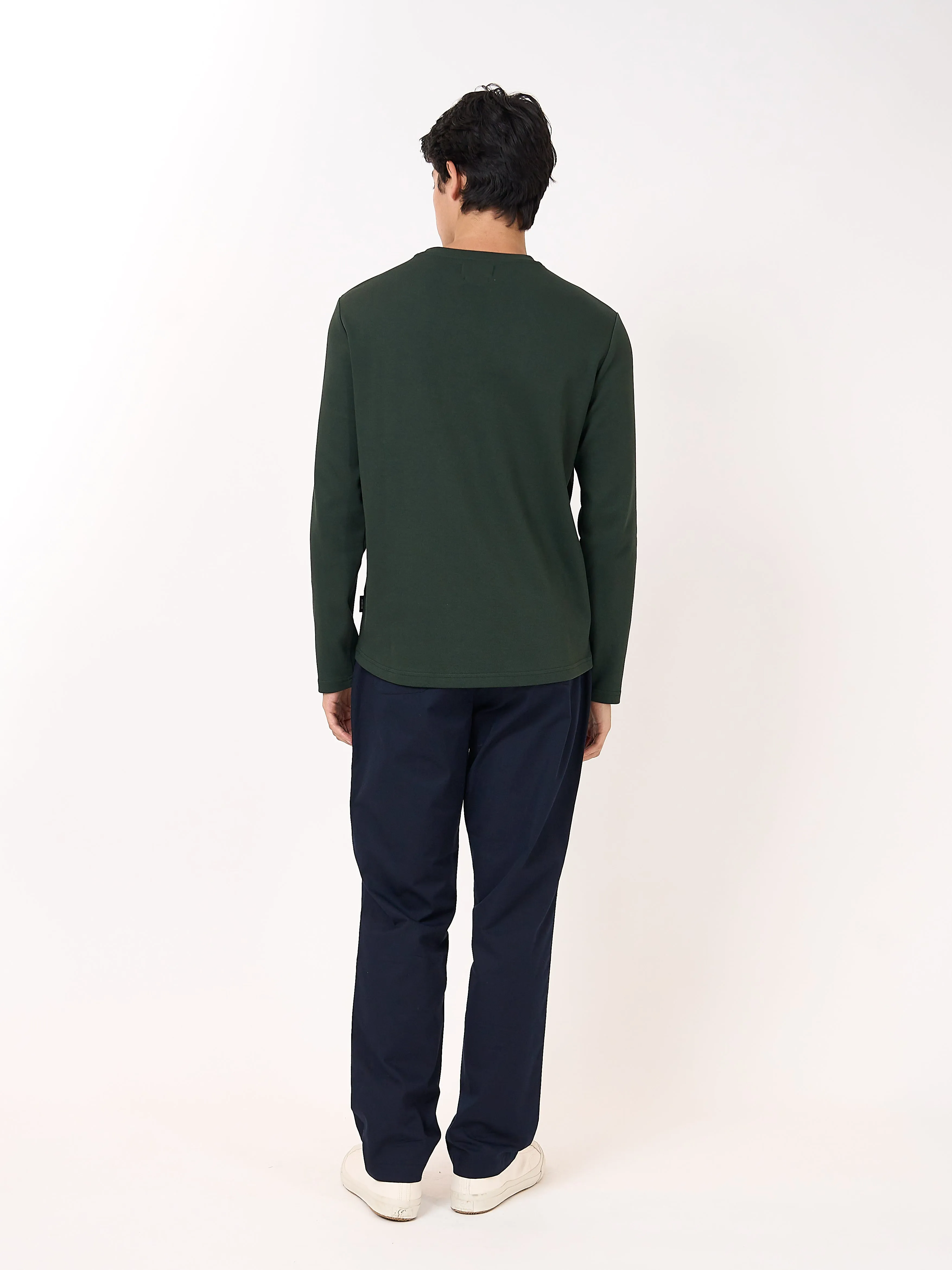 Heavy Long Sleeve T-Shirt Tavistock Dark Green