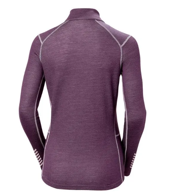 Helly Hansen Womens Lifa Merino Mid Weight 1/2 Zip Base Layer