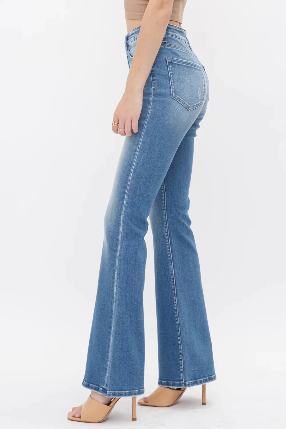 High-Rise Flare Denim Jeans