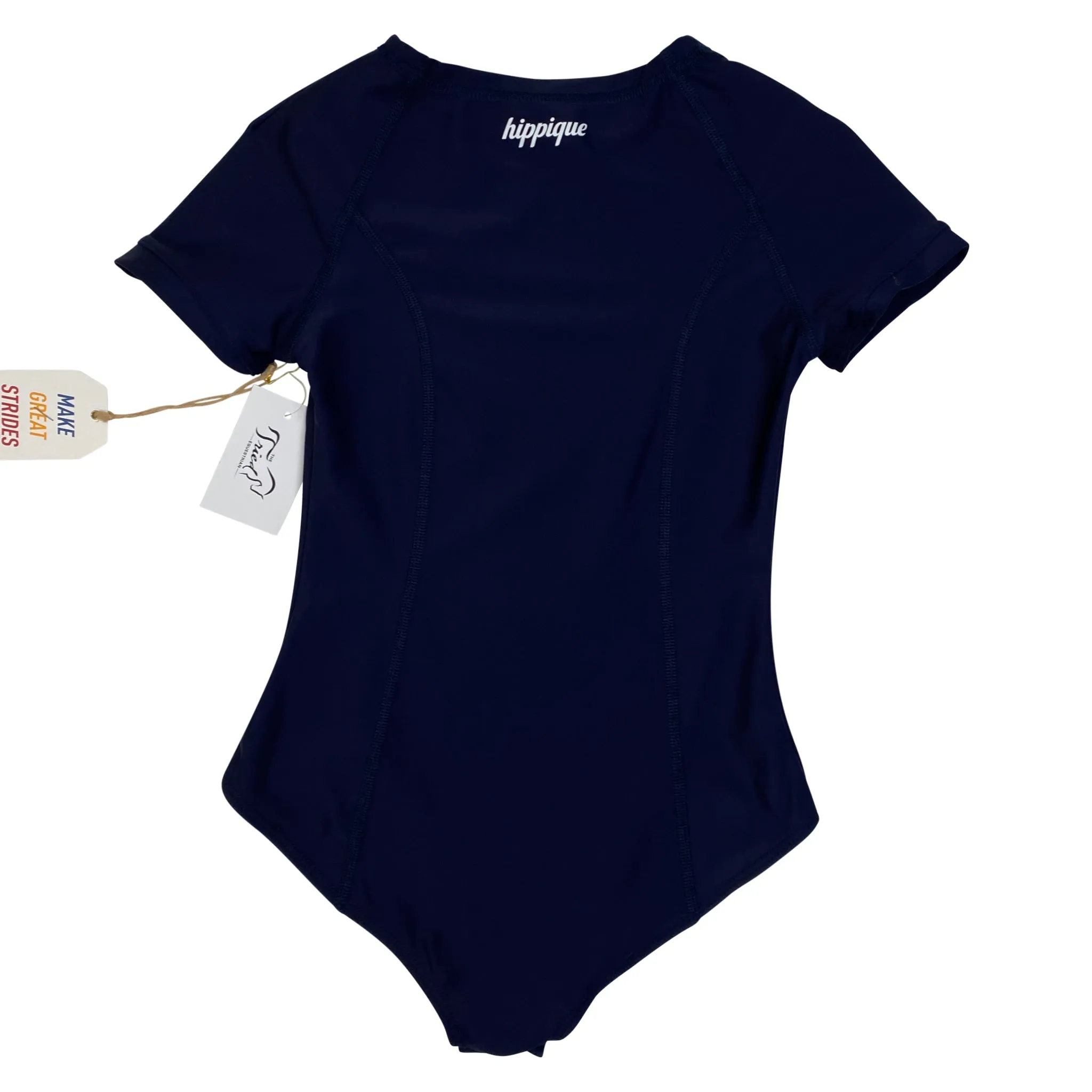 Hippique Short Sleeve Bodysuit in Navy - Children's Small