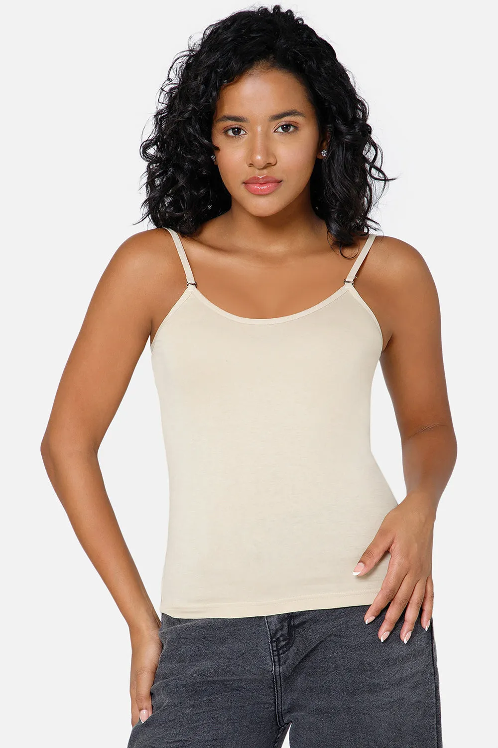 Intimacy Full Coverage Cotton Slip Camisole – IN15 | Non-Wired, Non-Padded & Ultra-Comfortable