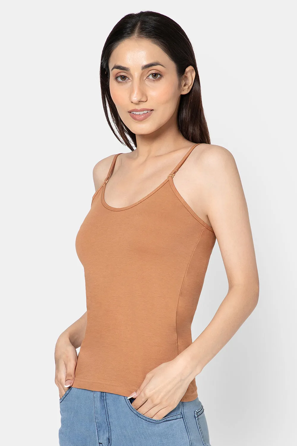 Intimacy Full Coverage Cotton Slip Camisole – IN15 | Non-Wired, Non-Padded & Ultra-Comfortable