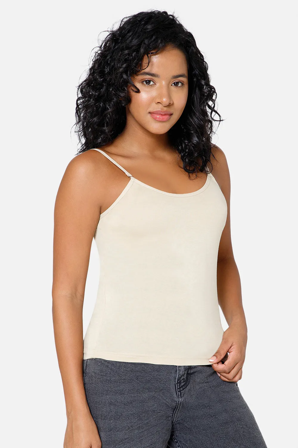 Intimacy Full Coverage Cotton Slip Camisole – IN15 | Non-Wired, Non-Padded & Ultra-Comfortable