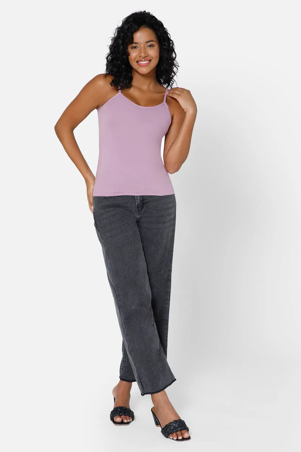 Intimacy Full Coverage Cotton Slip Camisole – IN15 | Non-Wired, Non-Padded & Ultra-Comfortable