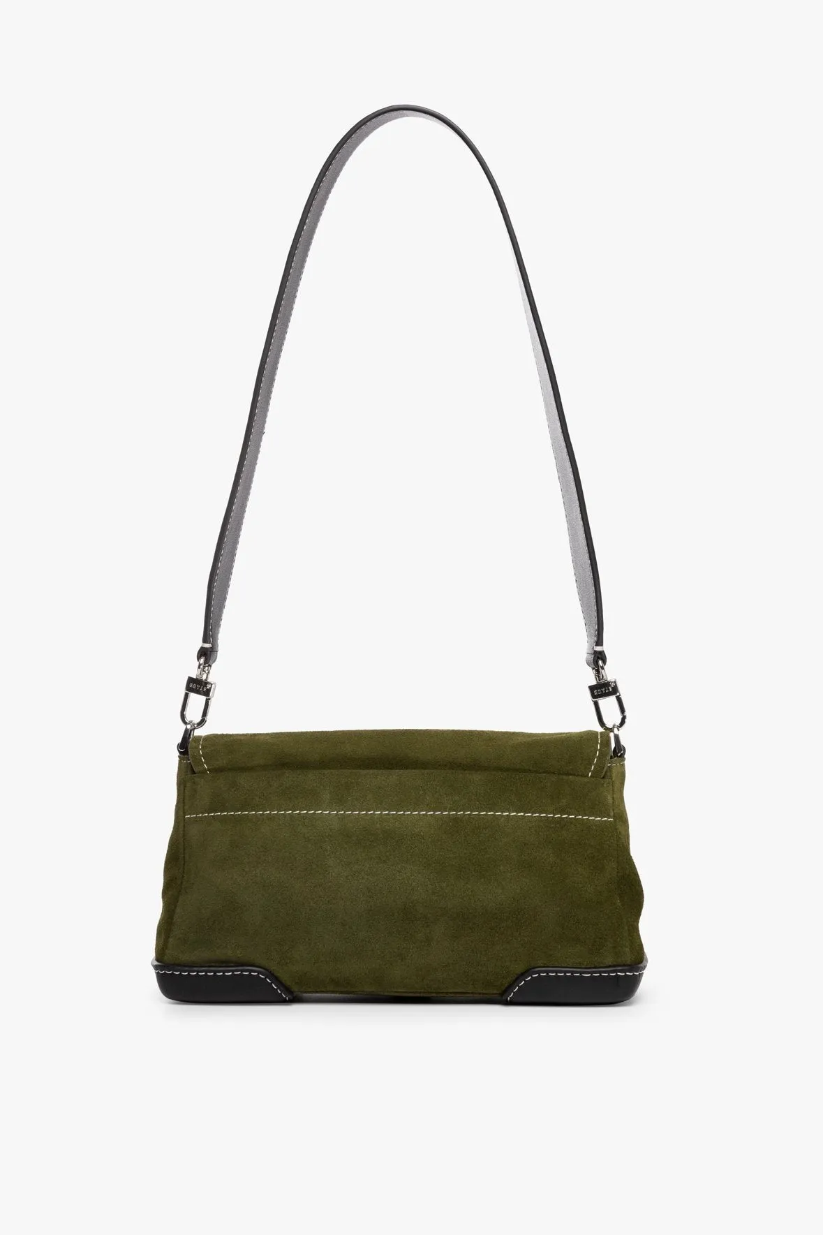 IZZY CONVERTIBLE SHOULDER BAG | OLIVE SUEDE