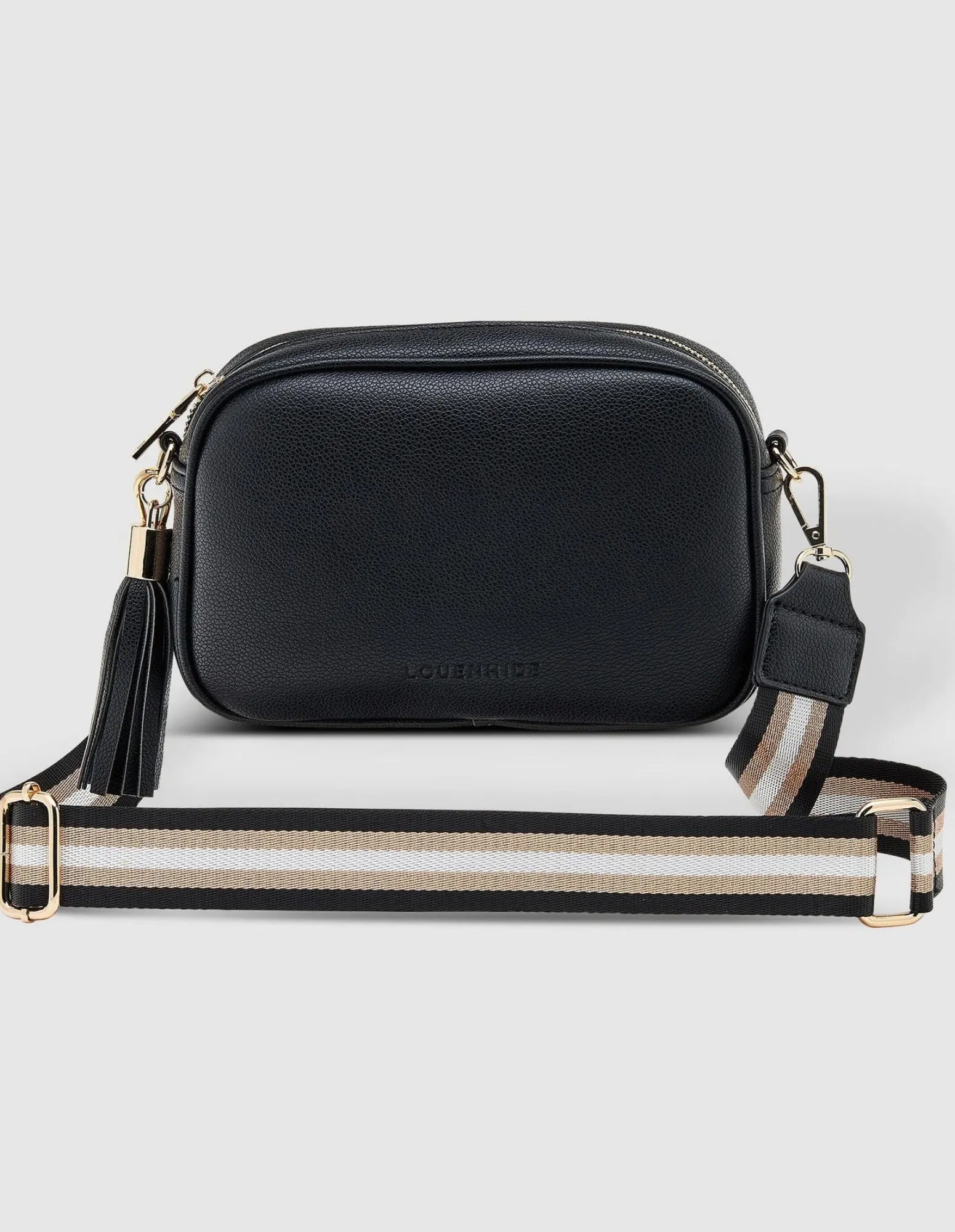 Jacinta Crossbody Bag - Metallic Black - Louenhide