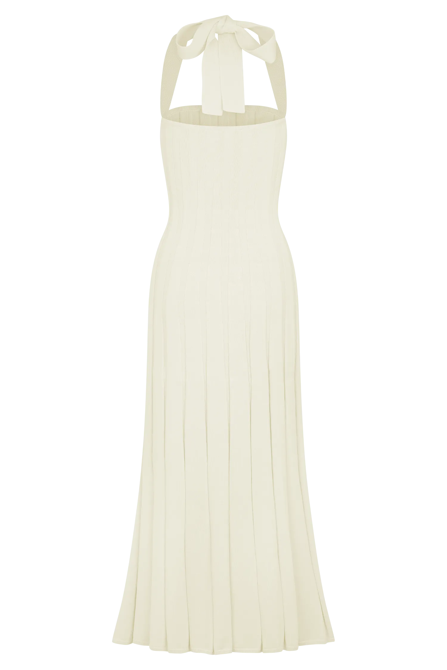 Jacqui Halter Knit Midi Dress - Ivory