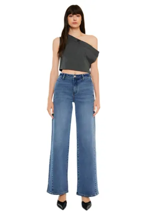 Kenya High Rise Wide Leg Flares - KanCan Jeans