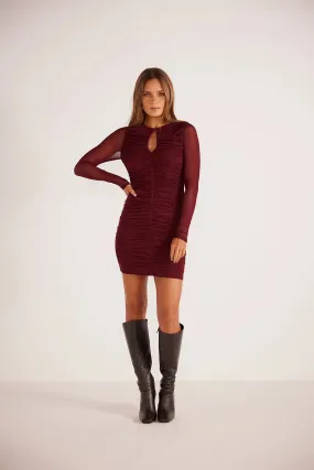 Kiki Mini Dress - Wine