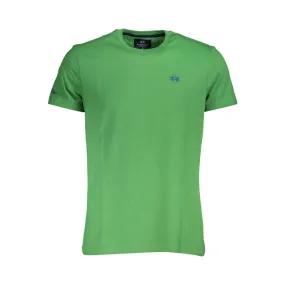 La Martina Green Cotton Men T-Shirt