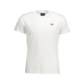 La Martina White Cotton Men T-Shirt