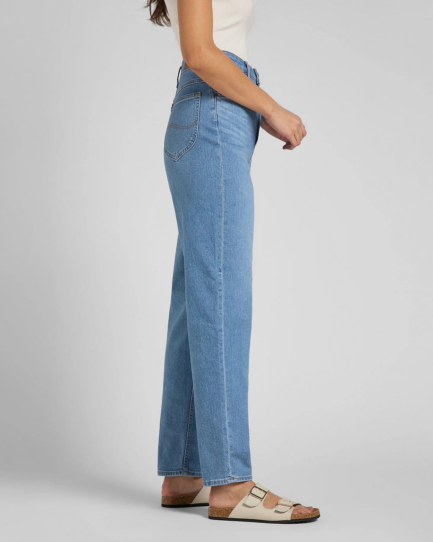 Lee Stella Tapered Relaxed Womens Jeans - Mid Alton