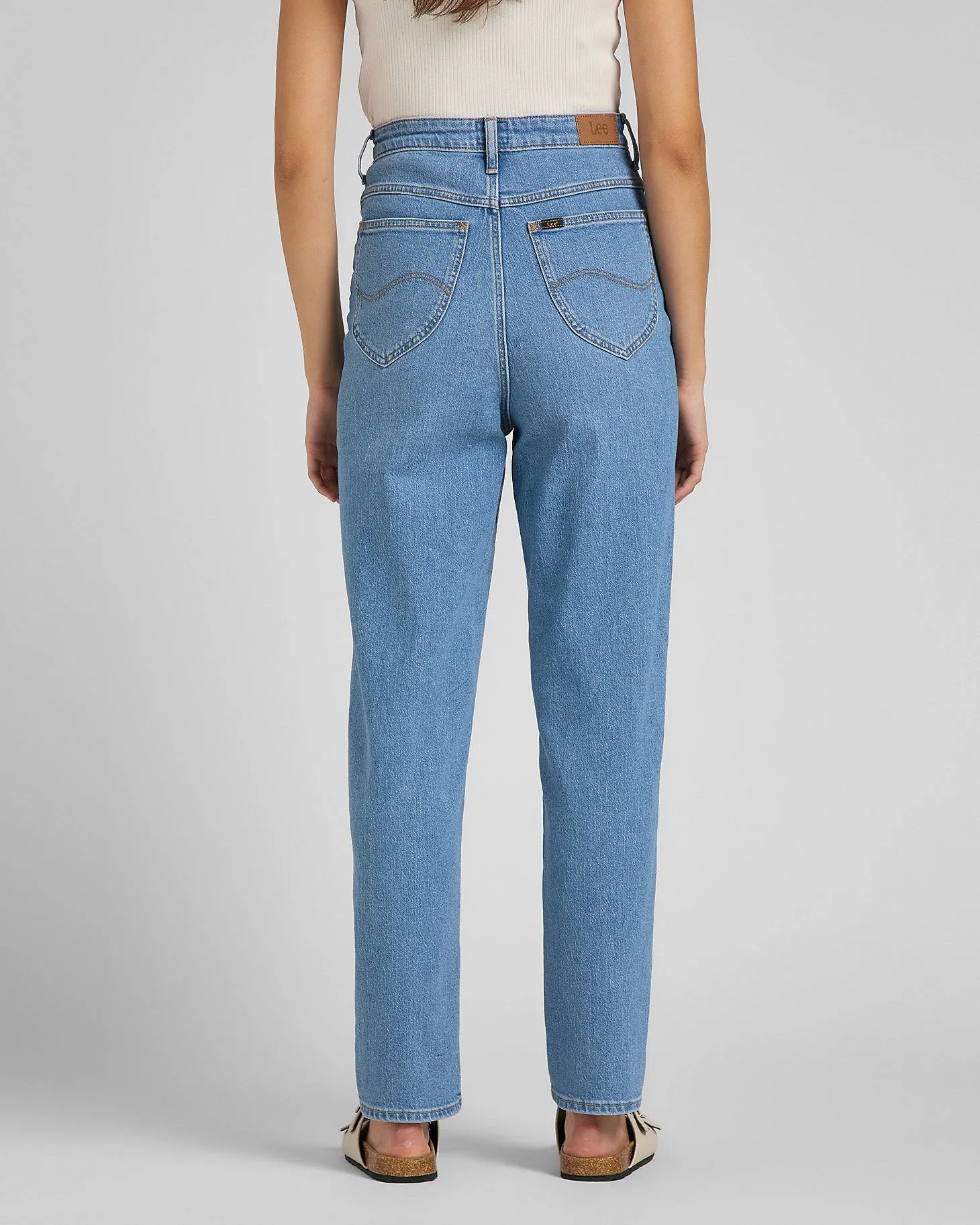 Lee Stella Tapered Relaxed Womens Jeans - Mid Alton