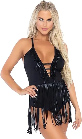 Leg Avenue Rock The Boat Fringe Bodysuit 89266