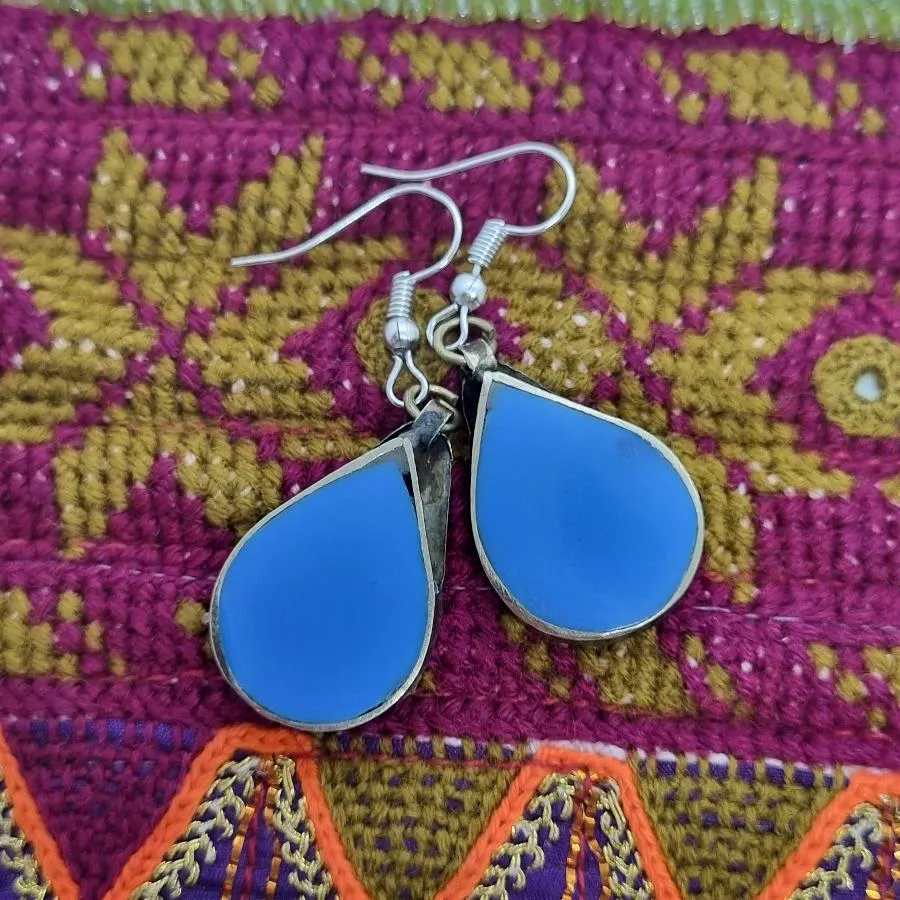 Lightweight Tribal Stone Earrings