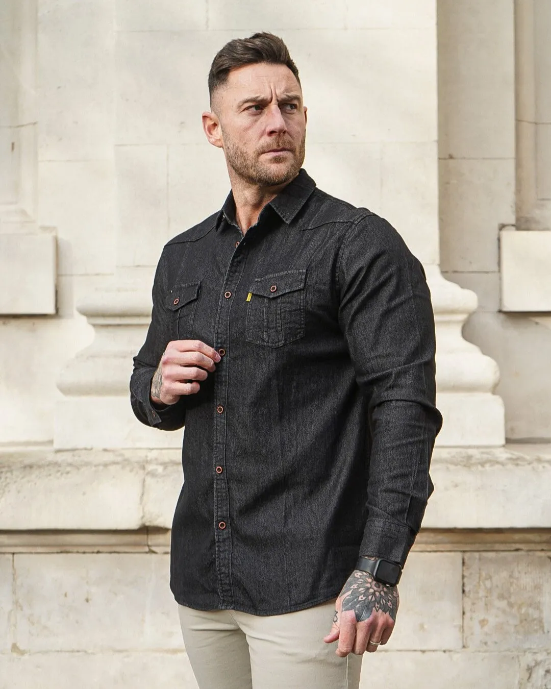 Long Sleeve Denim Shirt