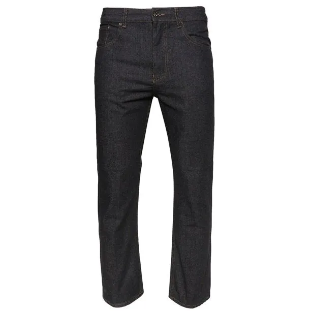 MEN DENIM JEAN PREMIUM COTTON STRAIGHT LEG BLACK