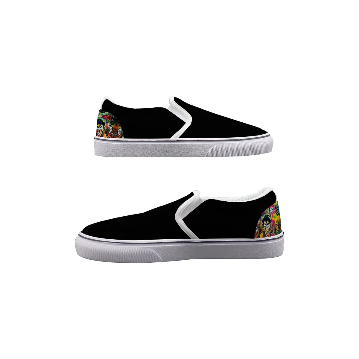 Men's Slip On Sneakers DJ music got Mad print