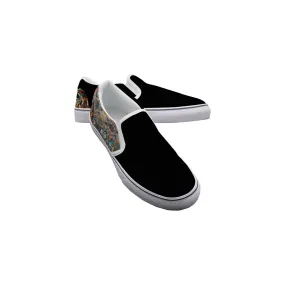 Men's Slip On Sneakers DJ music got Mad print