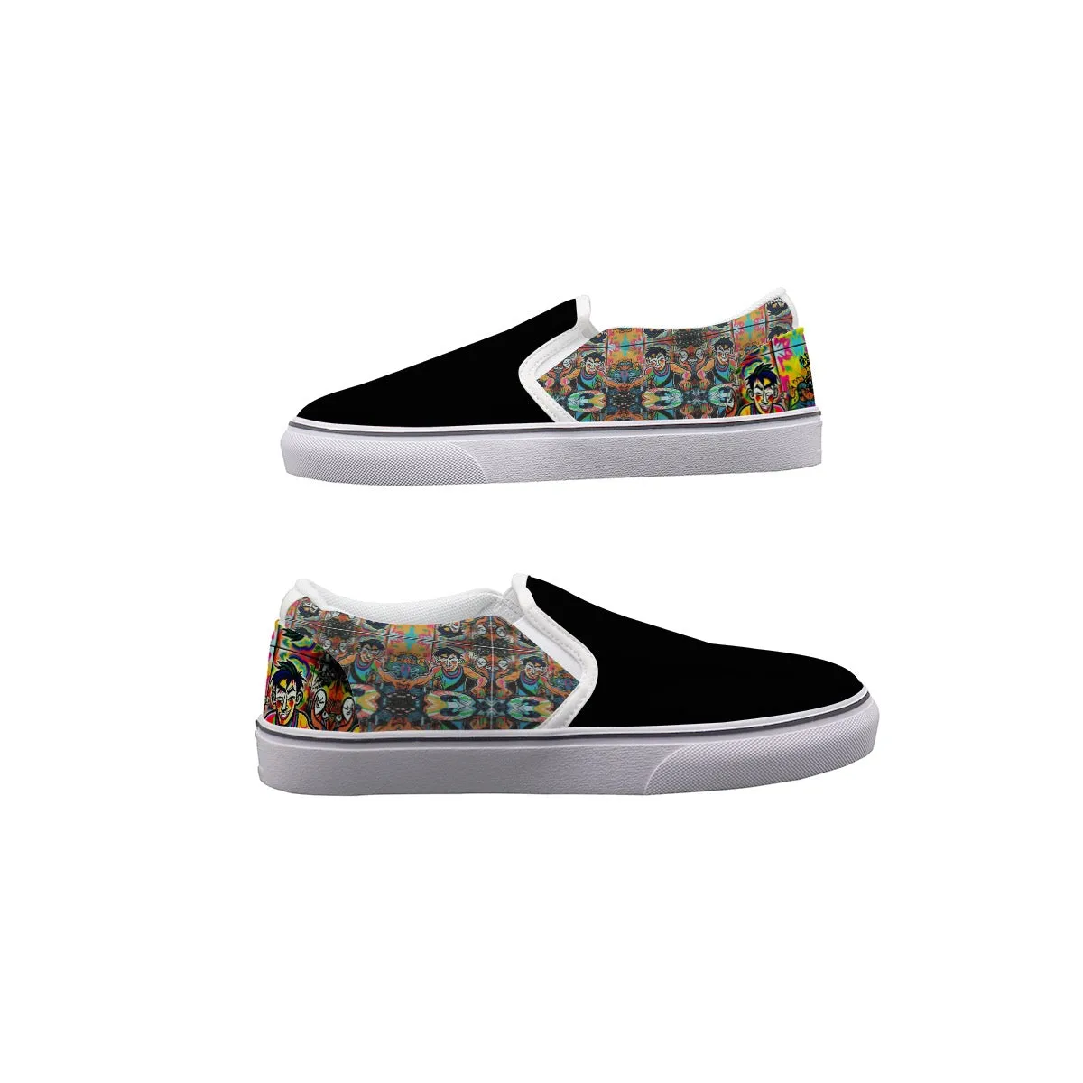 Men's Slip On Sneakers DJ music got Mad print