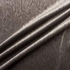 Mid Grey Jacquard Velvet