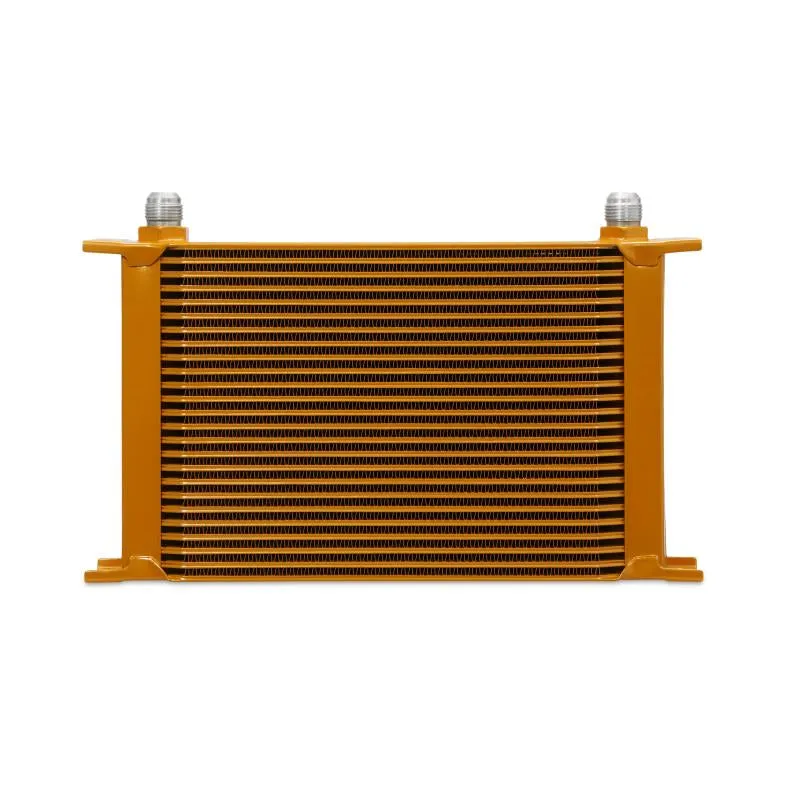 Mishimoto Universal 25-Row Oil Cooler, Gold - MMOC-25G