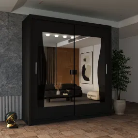 Modern Bedroom Nova Double Mirror Door Sliding Wardrobe