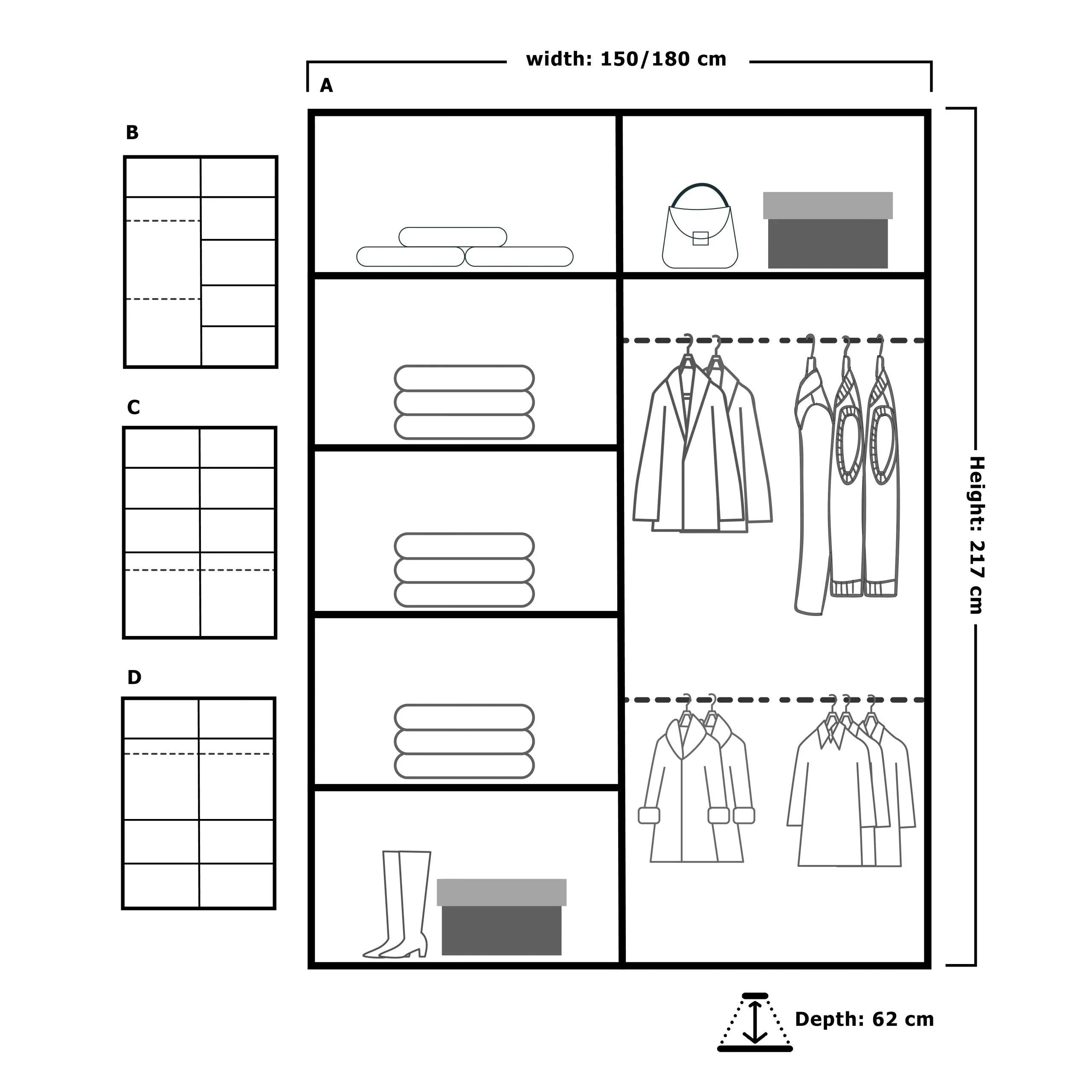 Modern Bedroom Nova Double Mirror Door Sliding Wardrobe