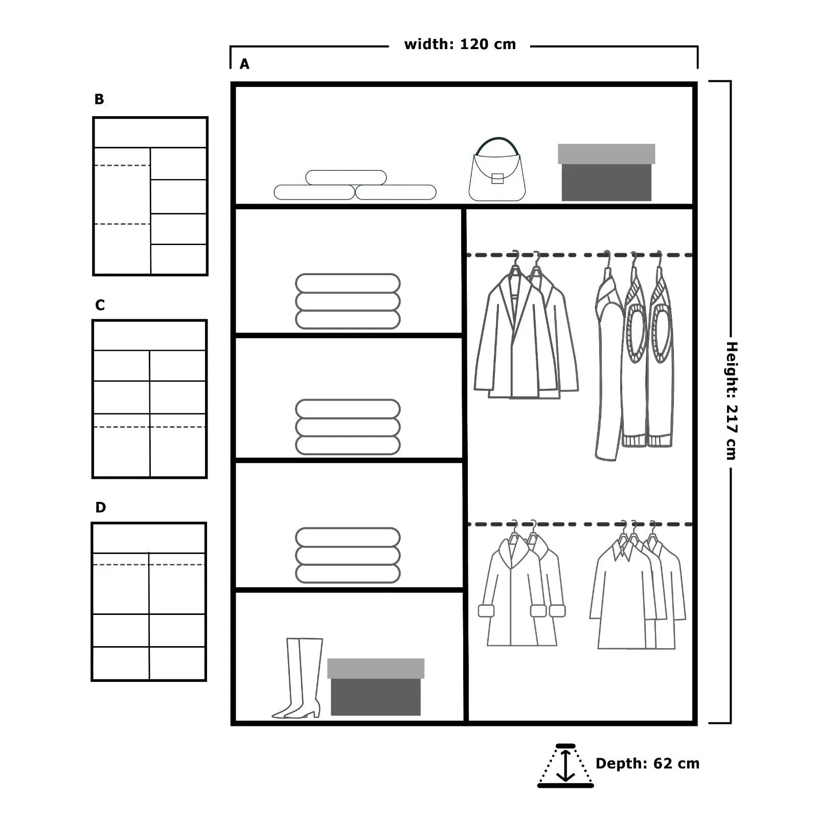 Modern Bedroom Nova Double Mirror Door Sliding Wardrobe