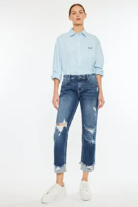 Mollie Mid Rise Slim Boyfriend Jean (Kan Can)