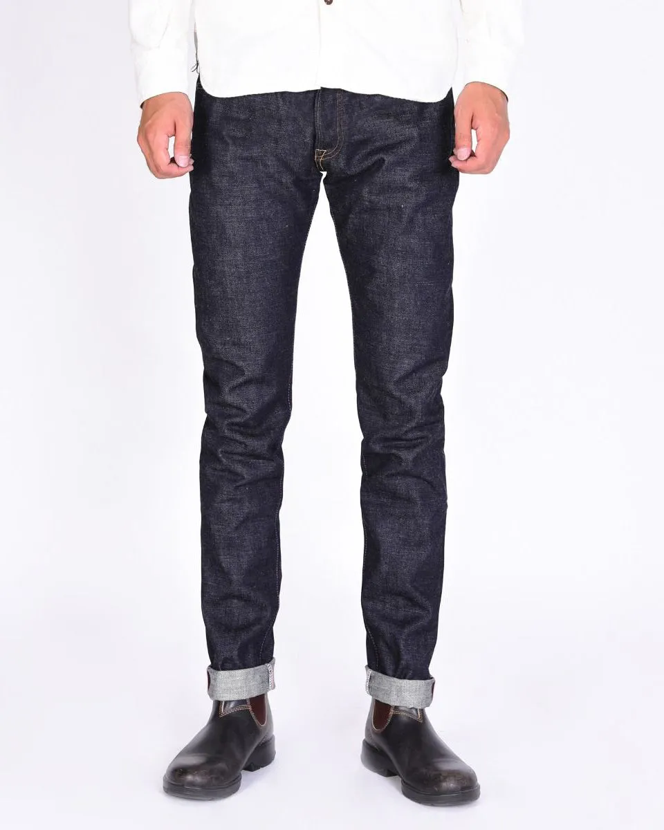 Momotaro 0306-SP Tight Tapered Mens Jeans - 15.7oz Zimbabwe Cotton Selvedge Denim / Indigo-GTB Stripe