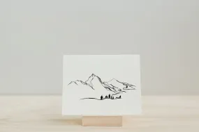 Mt. Dreaming Letterpress Greeting Card