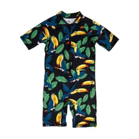 Mullido Swim Overall - Black Toucan