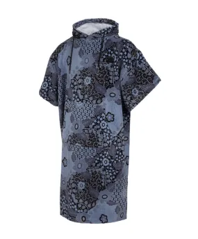 Mystic Poncho Velours Blue Black Changing Robe