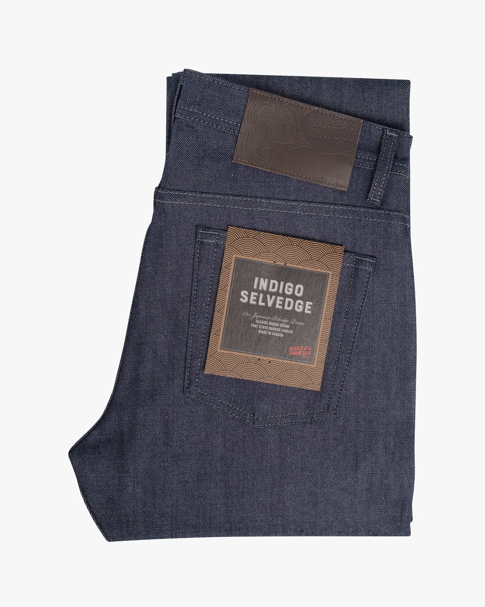 Naked & Famous Weird Guy Regular Tapered Mens Jeans - Indigo Selvedge